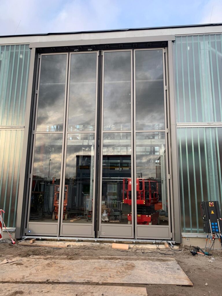 Big folding door for the RAM Vattenfall project in Amsterdam