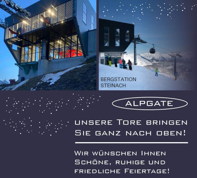 Das ALPGATE Team wünscht Ihnen frohe Weihnachten und einen guten Rutsch ins neue Jahr!