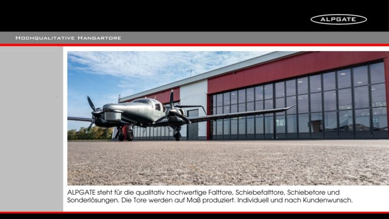 Präsentation: Hangartore und Sonderlösungen von ALPGATE